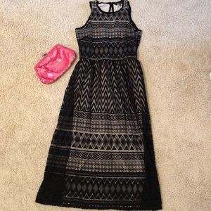 ASOS black lace dress size 4
